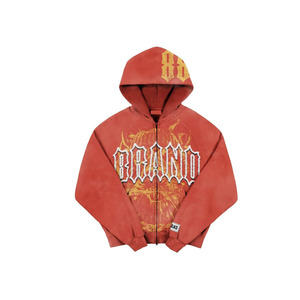 2025 nouvelle dernière conception personnalisée propre Logo et conception sweat à capuche lourd hommes Streetwear lavage à l'acide sweats à capuche - Product Image 1