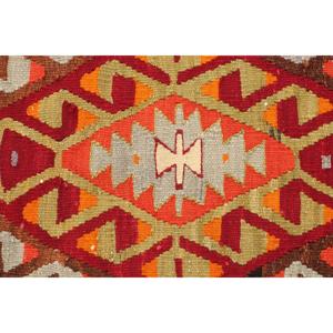 Tapis turc vintage 5,1x8,5 pi (156x260 cm), tapis en laine orange - Product Image 4