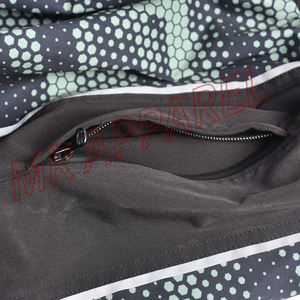 Pantalones de nieve impermeables holgados con ribete reflectante y estampado de camuflaje negro unisex con cintura ajustable y Forro cálido - Product Image 5