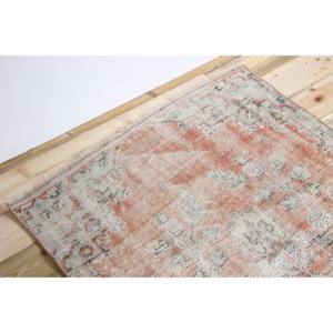 Tapis turc vintage, tapis de 3,3 x 6,7 pieds, tapis en laine rouge à motifs floraux - Product Image 5