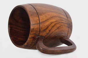 Taza de café de madera de estilo moderno superventas, diseño personalizado ecológico, marca Marco Enterprises de alta calidad, precio razonable - Product Image 2