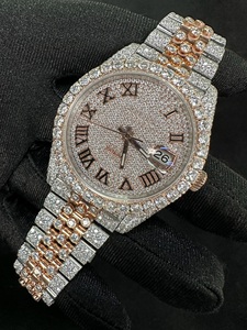 Custom Top Selling Luxuryrolexes Iced Out VVS Moissanite <b>Watches</b> Diamond Bust Down Premium Quality Quartz <b>Watch</b> For <b>Men</b> - Product Image 5