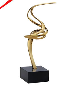 Objeto decorativo de aluminio con acabado dorado de aspecto moderno para hoteles, restaurantes y hogares. - Product Image 5