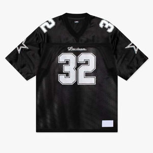 Camiseta de fútbol americano Recortada Malla Boxy Camiseta de fútbol 220gsm 100% Poliéster Camisetas de fútbol Camiseta de malla de fútbol - Product Image 4