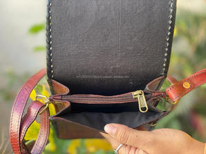 Indian Stylish Buffalo <b>Leather</b> <b>Tooled</b> Handbag Shoulder Bag Unique Handmade <b>Leather</b> Sling Bag - Product Image 6