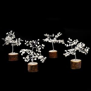 Arbre en cristal de pierre de lune arc-en-ciel | Pierre naturelle pierre de lune arbre de vie décoration de la maison - Product Image 2