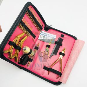 Kit de pinces professionnelles pour extensions de cheveux, assurance qualité supérieure, acier inoxydable de qualité chirurgicale, outils de salon, personnalisation de la marque - Product Image 4