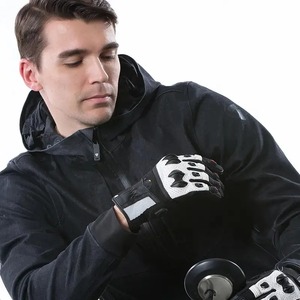 ถุงมือทำงานหนังวัวเพื่อความปลอดภัยในการก่อสร้างถุงมือฝึกยุทธวิธีหน้าจอสัมผัส - Product Image 3