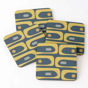 Fabricant d'incrustations en bois et en laiton Set d'incrustations en métal Carré personnalisé Noir incrustation de palettes en bois et en laiton Sous-verres - Product Image 4