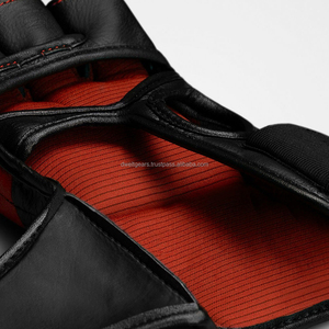 Guantes de MMA de Cuero Personalizados de Alta Calidad, Transpirables, Ligeros, de Medio Dedo, con Cierre de Gancho y Bucle, Antideslizantes y Ajustables - Product Image 6
