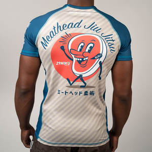 Camiseta de Compresión Rashguard para Hombre, MMA, BJJ, Manga Larga, Transpirable, Lavada, con Logotipo Personalizable por Sublimación, Venta al Por Mayor - Product Image 4