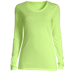 เสื้อยืดสตรีแขนยาวพิมพ์ลายผ้าคอตตอนบริการออกแบบโลโก้ได้ตามต้องการ - Product Image 6