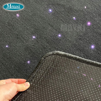 1X2M calmant LED fibre optique étoile tapis équipement de salle sensorielle LED fibre optique étoile tapis étoilés