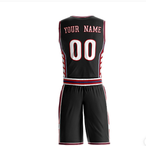 เสื้อบาสเก็ตบอลสำหรับผู้ใหญ่ทุกเพศพิมพ์ดิจิตอลกำหนดเองด้วยคุณสมบัติป้องกันแบคทีเรียและแห้งเร็ววัสดุโพลีเอสเตอร์100% - Product Image 2