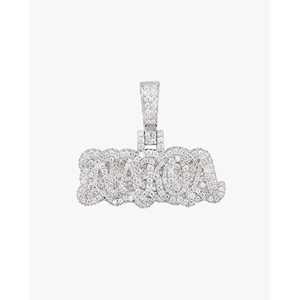 จี้ห้อยคอ NAKOA สลักชื่อตามสั่ง ชุบทอง 14K ประดับโมอิสซาไนต์ - Product Image 2