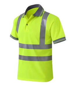 Custom Logo Construction <b>T</b> <b>Shirts</b> Industry Hi-vis Reflective Safety Daily Work Breathable Short Sleeve Pocket <b>T</b>-<b>shirts</b> - Product Image 4