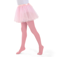 Paket Pakaian Pertunjukan Balet 3 Potong untuk Anak Perempuan dengan Bahan Spandex/Nylon Mesh yang Tahan Tusukan