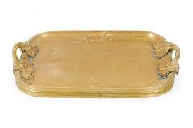 Bandeja de servicio de desayuno de latón dorado con patas para decoración del hogar bandeja de servicio de comida de restaurante de Metal de alta calidad para platos de vajilla - Product Image 2