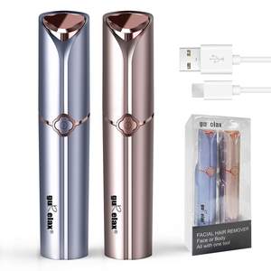 Afeitadora Eléctrica USB para Mujer, Recortadora Facial Rotatoria de Una Sola Cuchilla, la Mejor Depiladora Facial para Barbilla y Labio Superior, Sin Dolor - Product Image 1