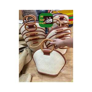 Boîte organisatrice en herbe de mer tissée à la main, pour le maquillage, les fournitures de bureau et le rangement sur étagère, style minimaliste - Product Image 5