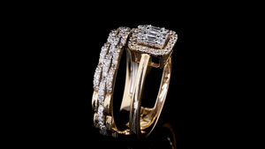 Anillo de Diamante Cultivado en Laboratorio con Apilamiento Fijo |   Anillo de Diamantes Minimalista para Mujer, para Uso Diario y Oficina |   Elegante Joyería Fina de Diseño - Product Image 6