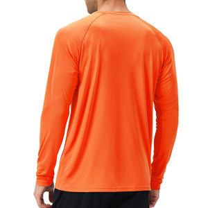 Servicio personalizado Ropa al aire libre Rash Guard Camisetas Mangas largas Nuevo producto Cuello redondo Slim-Fit Rash Guard para hombres - Product Image 2