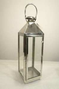 Tarro de vela moderno, farol de vela de hierro y cristal de color rústico para decoración del banquete de boda, Juego de 3 formas personalizadas - Product Image 6