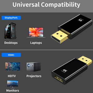 SIPU 1080P 4K desde Puerto DP macho a conector adaptador de puerto compatible con <span class=keywords><strong>HDMI</strong></span> para pantalla de ordenador - Product Image 5