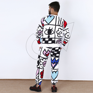 Precio de Fábrica, Venta al Por Mayor, Nuevo Diseño, Conjunto Deportivo de Invierno para Hombre de Alta Calidad con Estampado Rotatorio, Logotipo Personalizado, Tela de 220g - Product Image 5