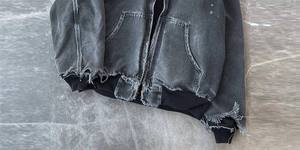 Haute qualité poids lourd Vintage lavage à l'acide sweats à capuche zippés 100% coton éponge française personnalisé brodé hommes Streetwear solide personnalisé - Product Image 6