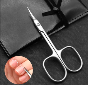 Durable Stainless Steel Curved Sharp Nail Scissors Precision <b>Cuticle</b> <b>Trimmer</b> Professional Grooming Beauty Care Tools - Product Image 5