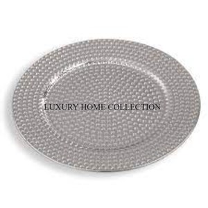 Assiette de chargeur de nourriture d'intérieur décorative de table en aluminium de la meilleure qualité - Product Image 5