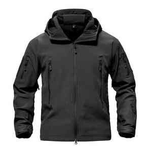 Chaqueta Deportiva de Invierno para Hombre, Estilo Táctico, de Lona, Impermeable, Cortavientos, Transpirable, con Capucha, para Exteriores, Moda 2024 - Product Image 4