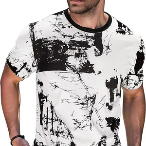 Camiseta de Hombre Personalizada de Alta Calidad OEM en Poliéster/Algodón, Diseño en Blanco para Bordar, Impresión de Logotipo Personalizado, Serigrafía Regular - Product Image 6