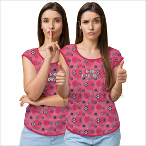 เสื้อยืดลำลองสำหรับผู้หญิงเสื้อยืดสไตล์ใหม่ - Product Image 1