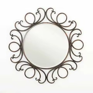 Cadre de miroir moderne fait main de designer doré avec un style charmant pour la décoration de la maison, de l'hôtel, du bureau et du salon. - Product Image 2