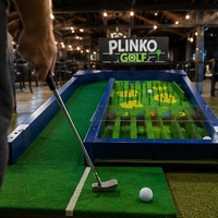 Jeu de golf interactif personnalisé Sqarcade Plinko, défi de putting mini-golf, location pour événements, activation de marque, 110V/220V/380V