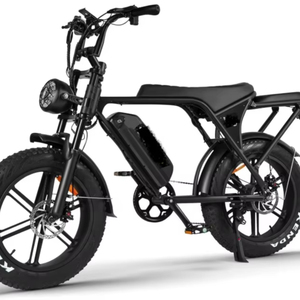 Vélo de montagne électrique en promotion avec moteur 750W, batterie 48V 15Ah, pneus larges de 20 pouces et Shimano 7 vitesses pour adultes - Product Image 1