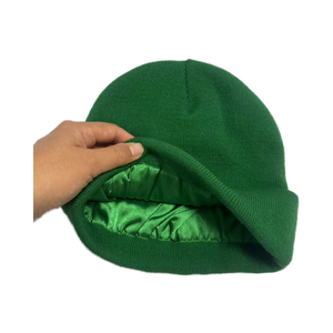 Gorros de Invierno Cálidos de Acrílico de Alta Calidad al por Mayor con MOQ Bajo, Lisos, Coloridos, con Forro de Satén, Gorros Personalizados con Logotipo Unisex - Product Image 6