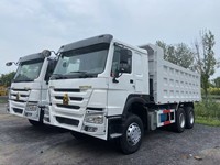 Camion benne d'occasion Sinotruk Howo 6x4 diesel avec moteur Weichai, provenance Afrique, pour approvisionnement transfrontalier