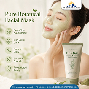 Masque facial aux herbes naturelles, soin du visage botanique, formule personnalisée pour les marques de cosmétiques à étiquette privée - Product Image 2