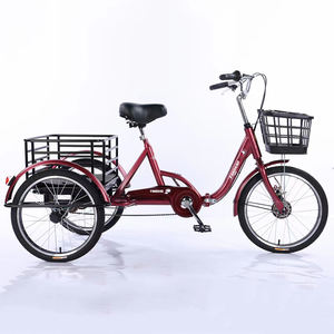 Pedal humano Triciclo de carga para adultos OEM Ancianos Ocio Rickshaw Triciclos Bicicleta 3 Ruedas <span class=keywords><strong>Tribike</strong></span> con cesta trasera - Product Image 3