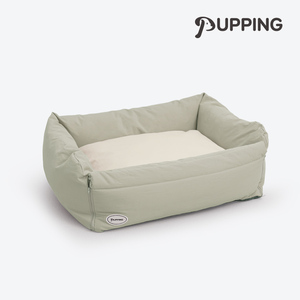 PUPPING Multi-Use Durable <b>Dog</b> <b>Bed</b> with <b>Bolster</b> Design-Korean Luxury Cotton & Bio-Washed Pet <b>Bed</b> for Sleep & Lounging - Product Image 3