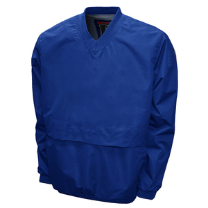 Club Royal personnalisé toile col en v pull homme vestes brodées appliques graphiques avec grand logo sur le devant et le dos col montant - Product Image 4