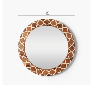 Espejo de pared moderno hecho a mano Moraccan nueva combinación de resina de madera incrustaciones Chipset pegar para salón de casa decorativo para boda - Product Image 4