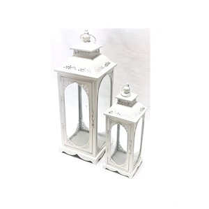 Top Seller Classic Stainless Steel Lantern Gold Wedding Candle Lantern Indoor and Outdoor Garden <b>Black</b> lantern - Product Image 2