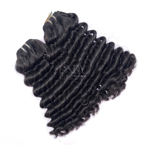 Paquetes y cierre de color negro ondulado de cabello crudo de alta calidad con cierre para hacer pelucas de cabello vietnamita real - Product Image 6