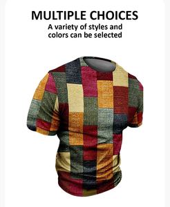 2026 Wholesale Multi Color <b>Patchwork</b> Factory Men's T <b>Shirt</b> Custom Logo Two Colors Men Tee <b>Shirts</b> Man T-<b>shirt</b> Spring Clothing - Product Image 4