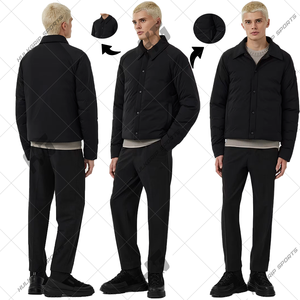 Nueva chaqueta cortavientos de invierno cálida y elegante para hombre de alta calidad con cuello levantado y botón, tarifa de venta al por mayor de moda personalizada - Product Image 1