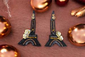 Pendientes Colgantes de Torre con Cuentas de Colores Hechos a Mano, Estilo Clásico, Cuadrados, Unisex, Huecos, Inspirados en la India, Tamaño Personalizado para Fiestas - Product Image 5